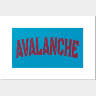 avalanche burgundy Posters and Art